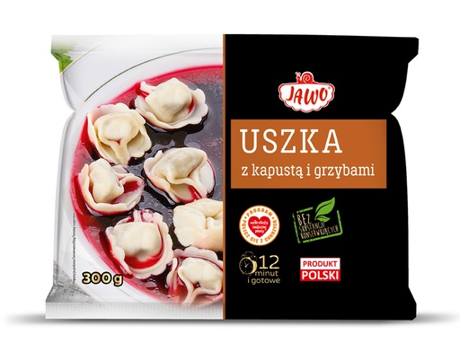 Tortellini met zuurkool en paddenstoelen "Uszka z kapusta i grzybami", diepgevroren