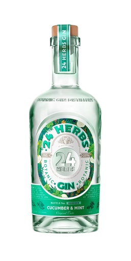 Джин "24 Herbs" огурец и мята, 40% алк.