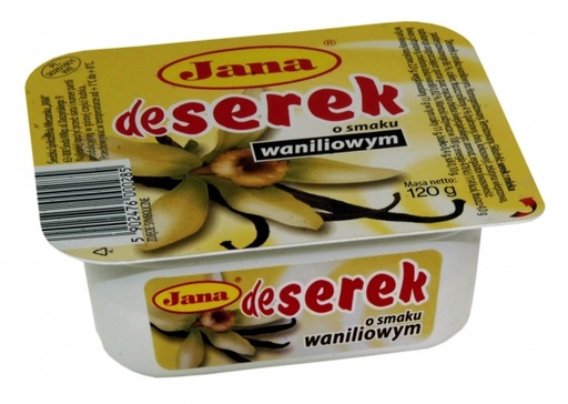 Kwarkdessert met vanillesmaak