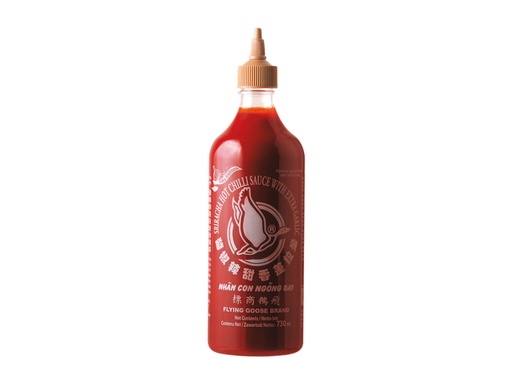 Sriracha chilisaus met knoflook