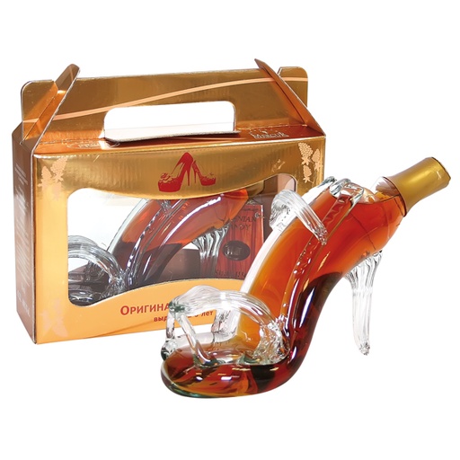 [68362] Armeense brandy ""Damenschuh"" 40% vol. in geschenkdoos
