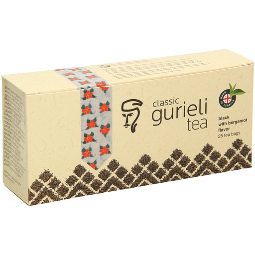 [58659] Aromatische zwarte Georgische thee met bergamot smaak "Gurieli Classic" 25x2g