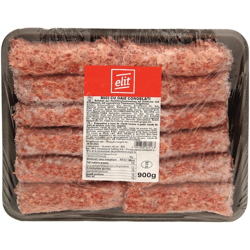 [00927] Röllen van gehaktbereiding "MICI CU OAIE CONGELATI-Elit" met varkens- en schapenvlees, met toegevoegd drinkwater, diepgevroren