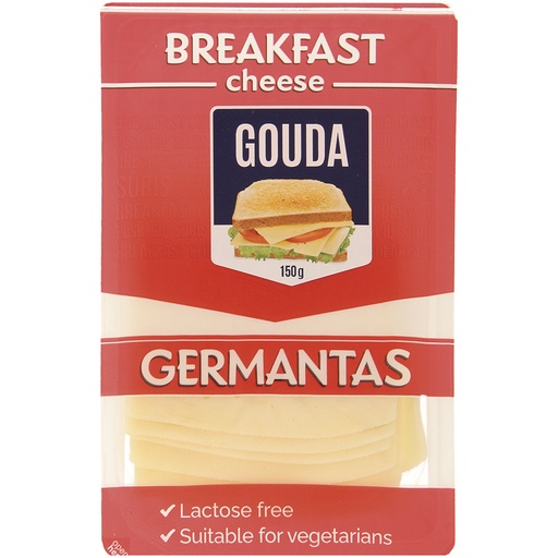 [18557] Snijkaas in plakken "Germnatas Gouda" 45% vet in droge stof