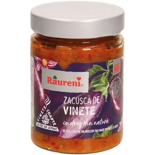 [42905] Zacusca van aubergines - Raureni - Groentebereiding met 50% aubergines. Gepasteuriseerd.