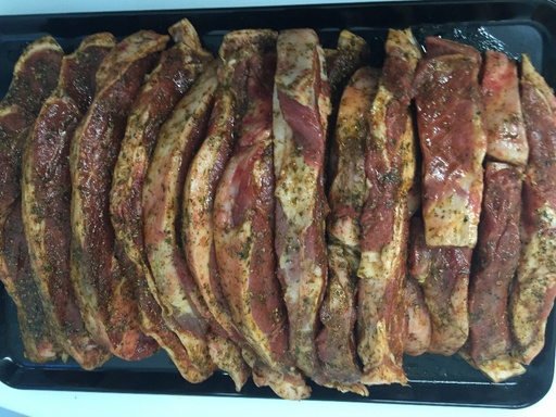 Lamsvlees klaar om te grillen