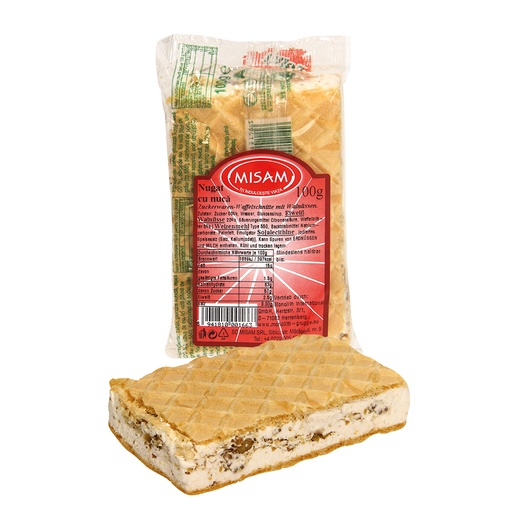[80992] Suikerwaren-wafelsnede met walnoten
