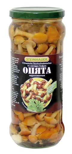 Sparpakket 4 glazen: Chinese stokzwam "Opjata" in pittige bouillon 4 x 530 g