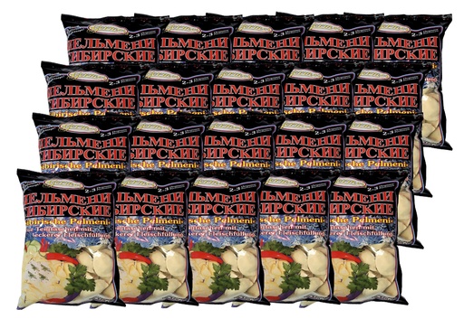 Sparpakket 20 Pack: Fijne deegpakketjes met heerlijke vleesvulling "Siberische Pelmeni"