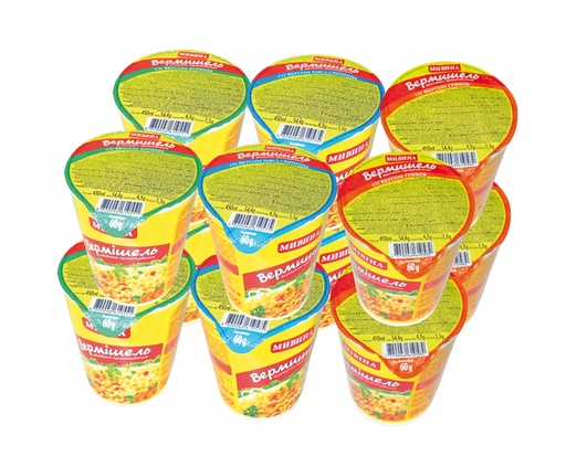 Sparpakket 12 Bekers: Noodlegerecht naar origineel recept "Mivina"