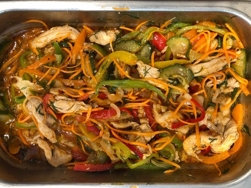 Салат корейский "Хе" с курицей