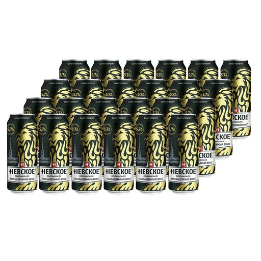 Helles Bier "Nevskoye Originalnoye", 5,7% vol., 24 x 0,45L