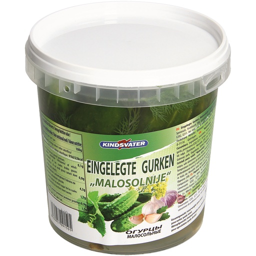 [09150] "Kindsvater" Augurken licht gezouten Malosolnye 1 kg