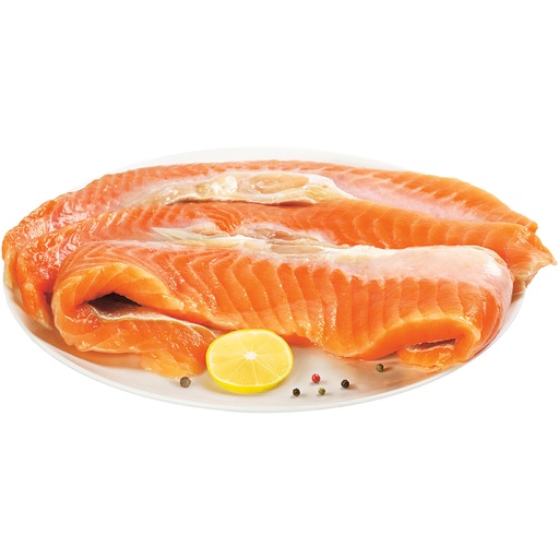 Zalmbuiksnede of zalmkrullen (Salmo salar) vers.