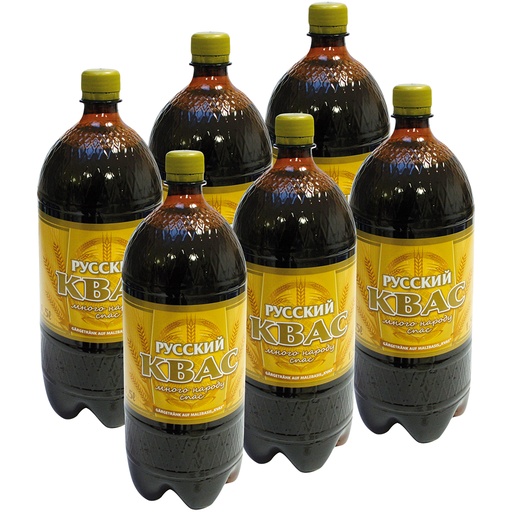 Verfrissingsdrank "Kwas-Russkij" 6 x 1,5 L / Doos
