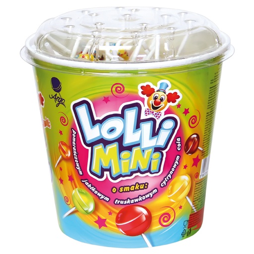 Hartkaramellen "Lolli Mini" aan een stokje