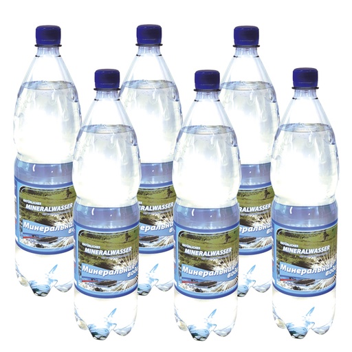 Mineraalwater met koolzuur 6 x 1,5 L