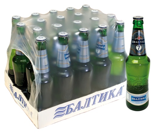 Export Lager Bier "Baltika" Nr.7, 5,4% vol., 20 x 0,47l