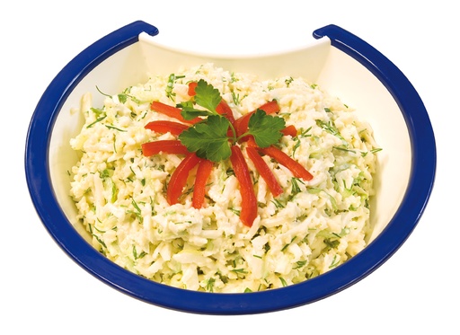 Salade is van witte kool