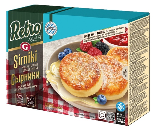 Retro Sirniki, - Quarkkoekjes, diepgevroren