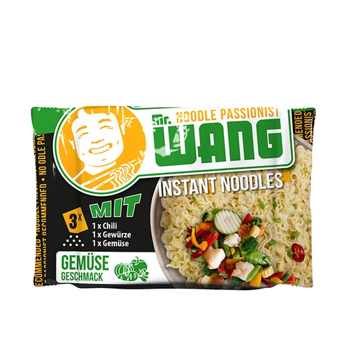 Instant noedels met groentesmaak