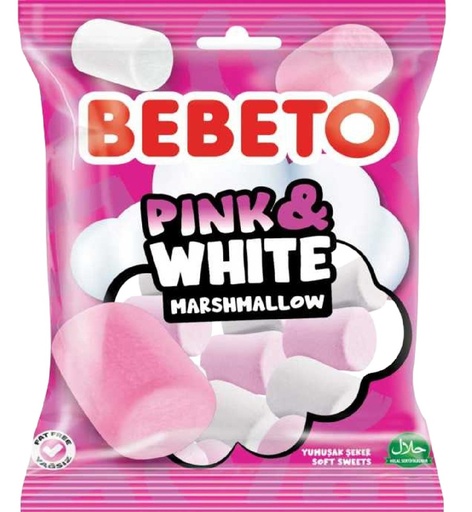Marshmallow "Roze&Wit"