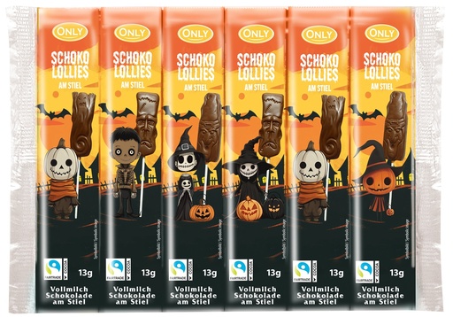 Spookhuis Volle Melk Chocolade Lolly's aan Stok