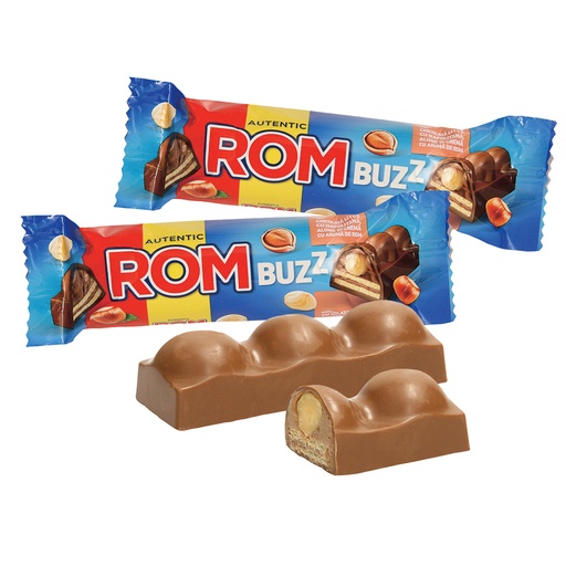[92748] Батончик из молочного шоколада с 7% вафель с какао, 5% фундука и 42% какао-крема со вкусом рома