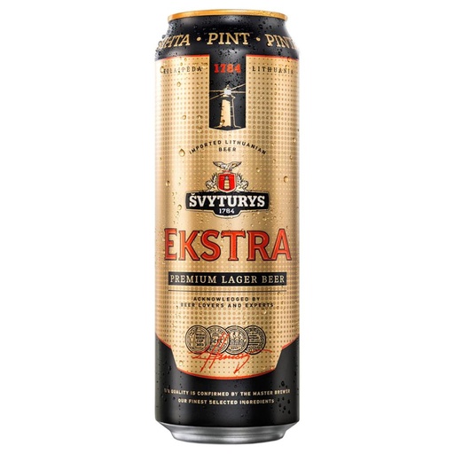 Svyturys "экстра" 0.568л банка / Alc.5,2% / Eks.12.8