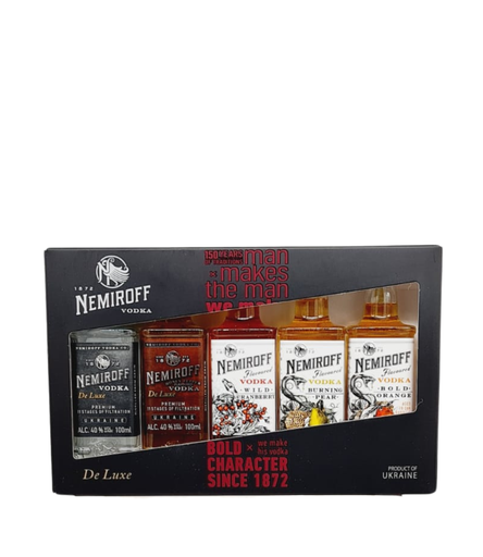 Nemiroff Vodka Giftset Deluxe 5x0,1l / Alc 40%