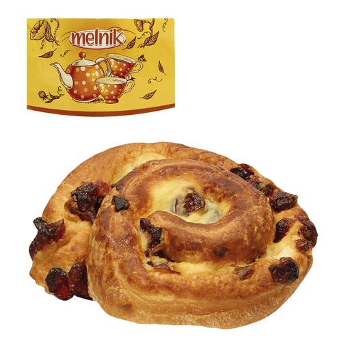 [05926] Zoet gebak - Slak met puddingcrème en gezoete bessen, gebakk