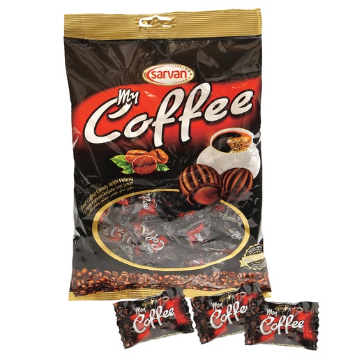 [86926] "My coffee" gevulde harde karamel met koffiesmaak.
