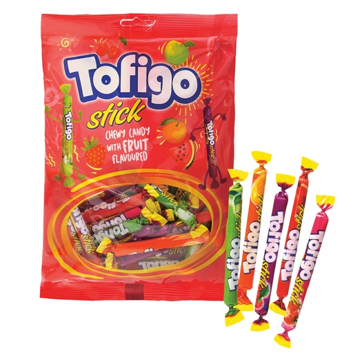 [86929] Tofigo stick - Смесь жевательных конфет с колой и фруктовыми