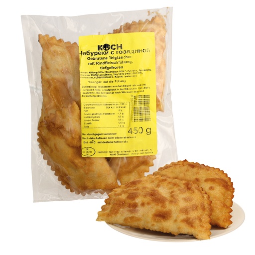 [02532] Чебуреки с говядиной, замороженные.