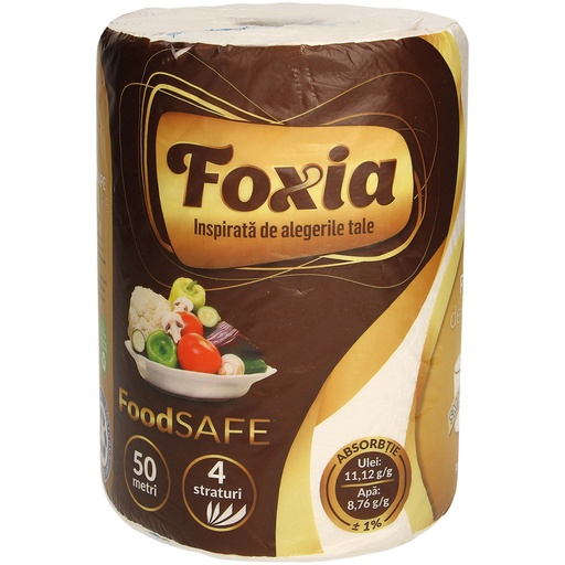 [95189] "Foxia"-Papierhanddoek, 4-laags (1 rol x 313 vellen)