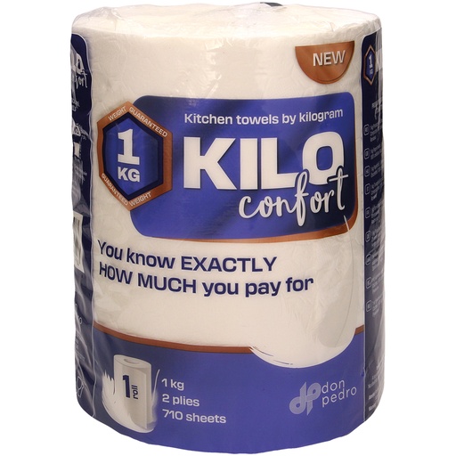 [95190] "Kilo-confort"-papieren handdoek, 2-laags (1 rol x 710 velle