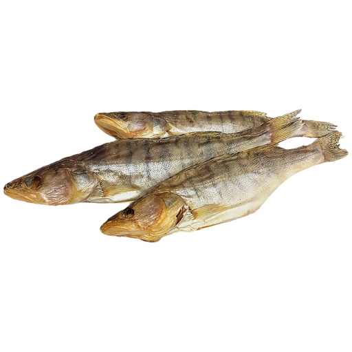 [9036] Snoekbaars, gezouten en gedroogd, gestript, ontdooid/ los