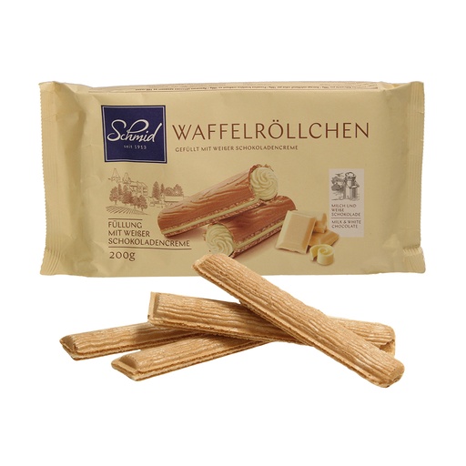 [80928] Wafelrolletjes met witte chocoladecrème