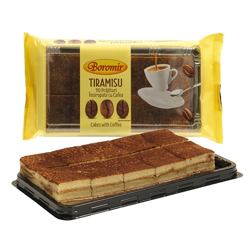 [76948] "Boromir-Tiramisu" - Taartje met 30% crème met tiramisu-smaak, versierd met magere cacaopoeder