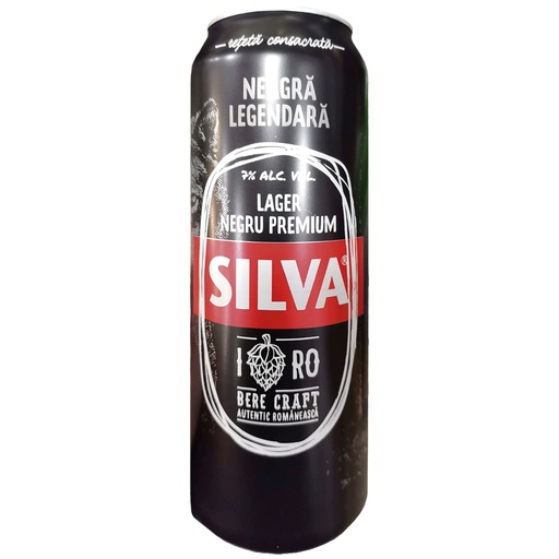 [64904CRA] Пиво "Silva Craft Neagră", пастеризованное, 7 % алк.