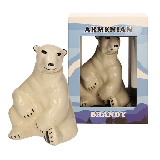 [68421] Armeense brandy ""Eisbär"" keramiek in geschenkdoos 40 % vol