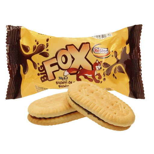 [79466] Dubbele koekjes ""BIG FOX crema cacao""", met 30% vulling me