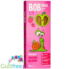 [EX1049] BOB SNAIL FRUITROLLETJES APPEL-FRAMBOOS 30G