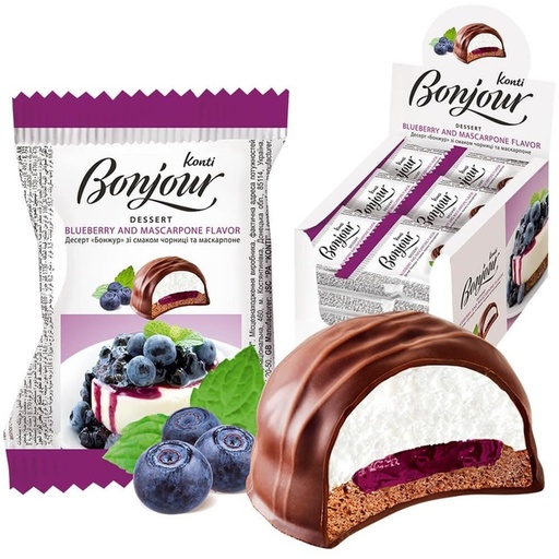 [EX1083] KONTI DESSERT BONJOUR BOSBES/MASCARPONE 29G