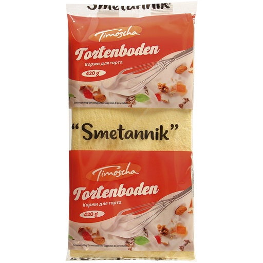 [81927] Коржи для торта со вкусом ванили "Smetannik"
