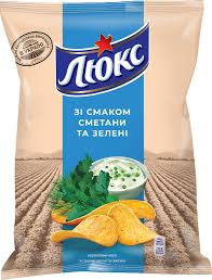 [0001009570] MONDELEZ Lyuks chips zure room en kruiden 125g