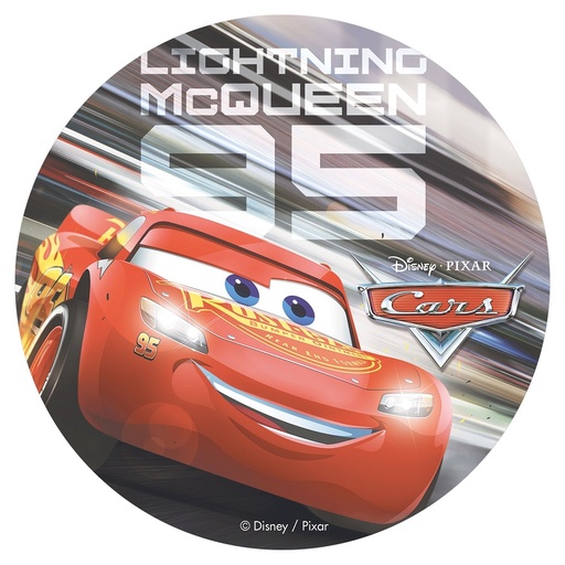 [05582] Eetbare taarttopper "CARS 3" 20 cm
