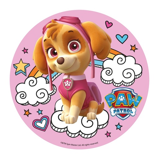 [05587] Eetbare taarttopper "SKYE PAW PATROL" 20 cm