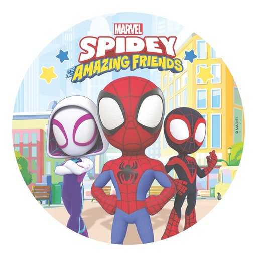 [05862] Eetbare taarttopper “SPIDEY” 20 cm