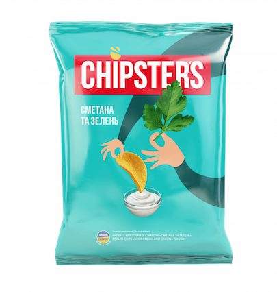 [0001009745] CHIPSTERS CHIPS WITH SOUR CREAM WITH GREENS